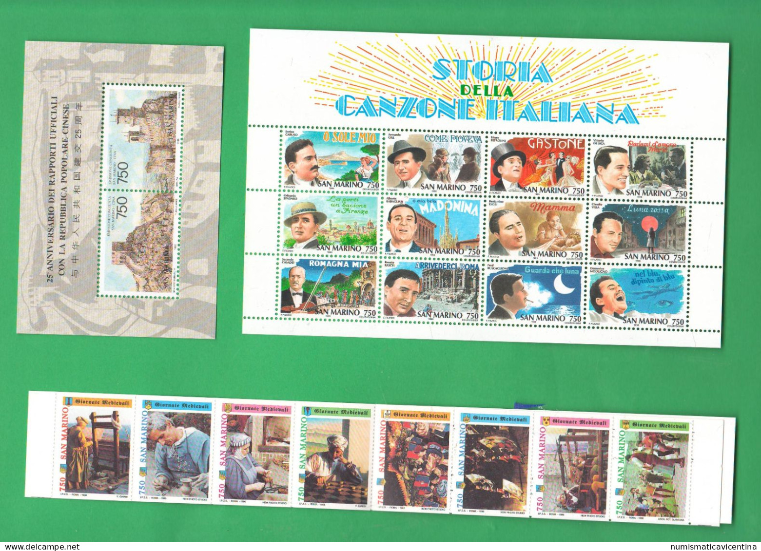 San Marino 1996 Annata Completa 30 Francobolli + 3 Foglietti BF Valori NUOVI ** Stamps Saint Marin - Neufs