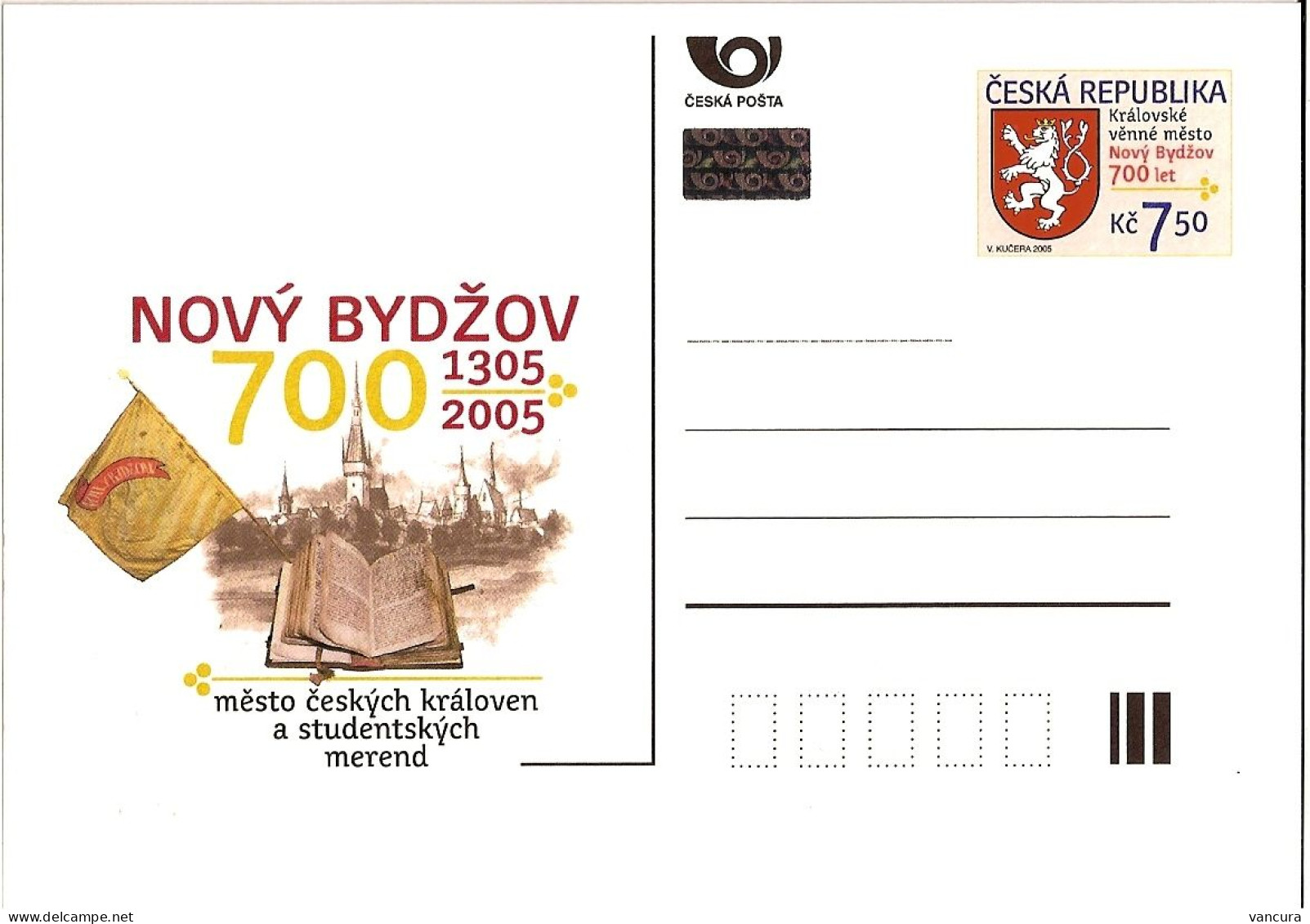 CDV 98 Czech Republic Novy Bydzov Town Anniversary 2005 Heraldic Lion Neu Bidschow - Andere & Zonder Classificatie