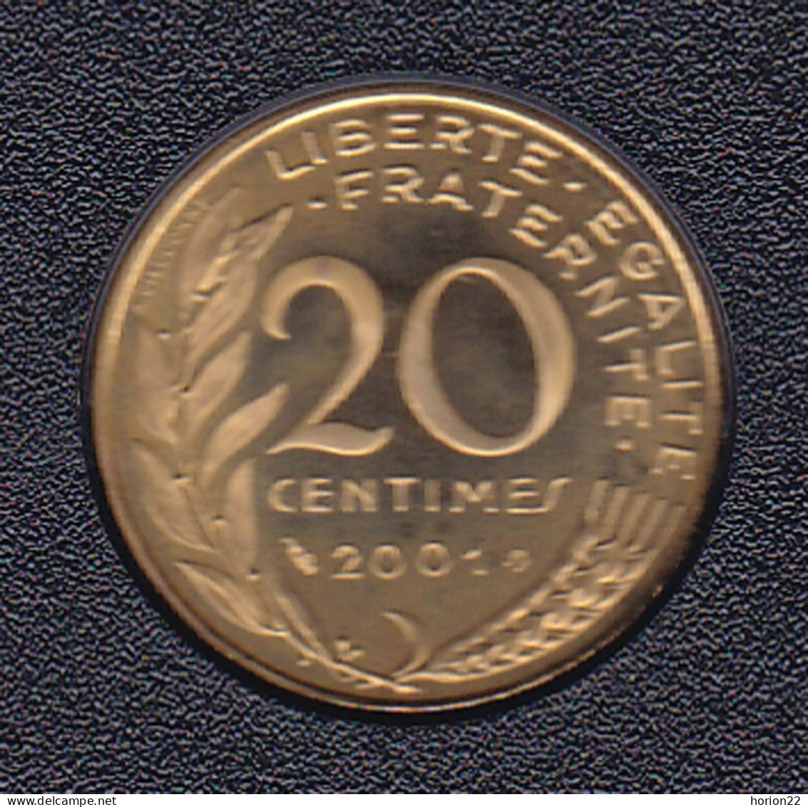 20 CENTIMES REPUBLIQUE 2001 ISSUE DU COFFRET BE - 20 Centimes