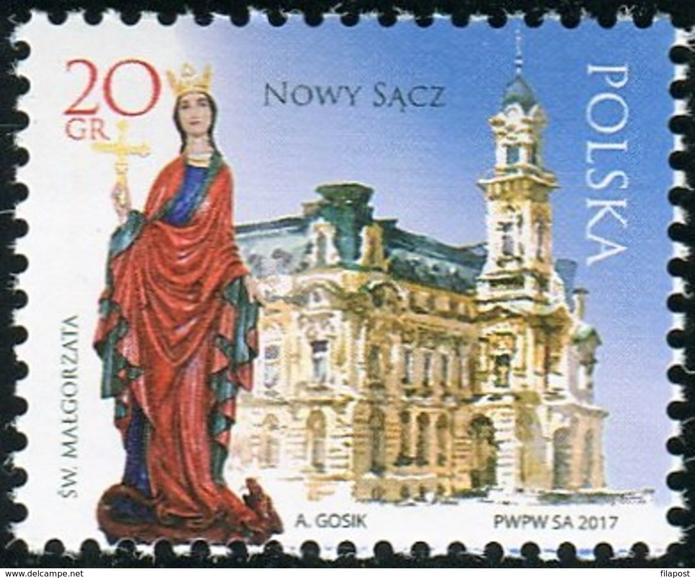 Poland 2017 Polish Cities - Nowy Sacz Pearl And Gate Of The Beskid Sadecki Region MNH** - Ungebraucht