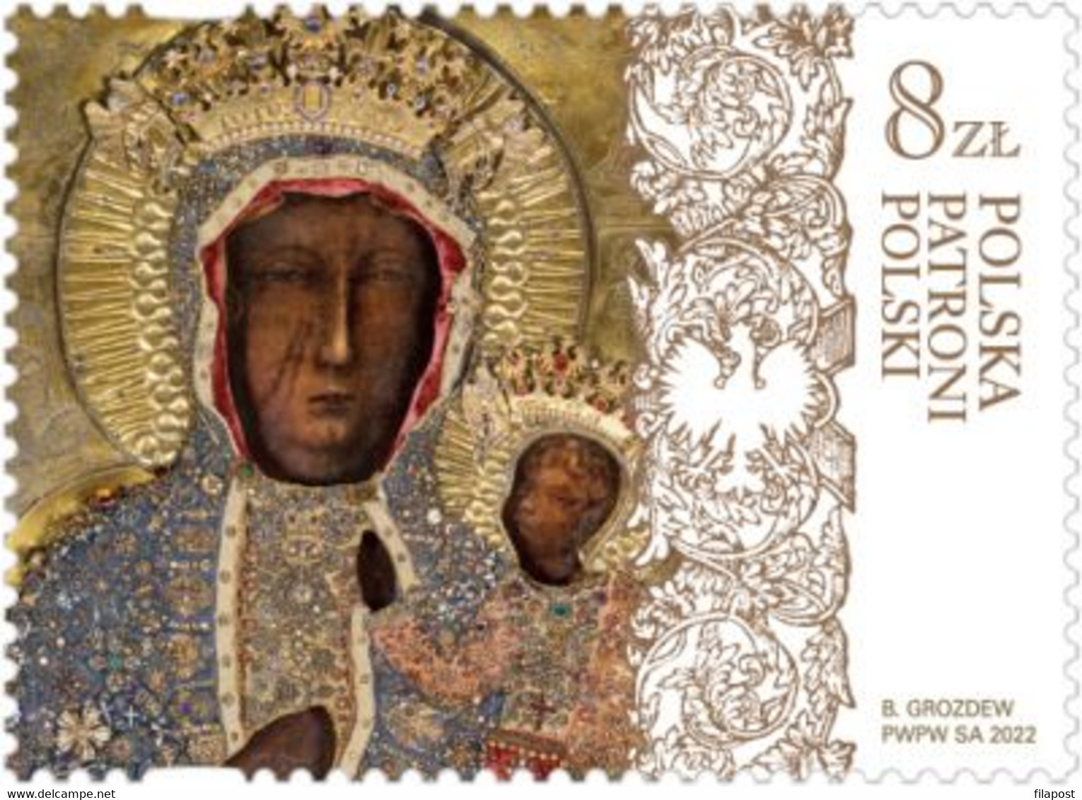 Poland 2022 / Patrons Of Poland - Our Lady Of Jasna Gora, Black Madonna Of Czestochowa / MNH** New!!! - Unused Stamps