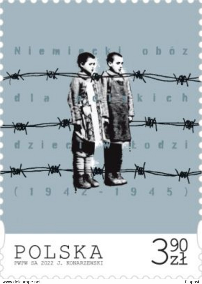 Poland 2022 / German Camp For Polish Children In Lodz (1942-1945), WWII MNH** Stamp - Unused Stamps