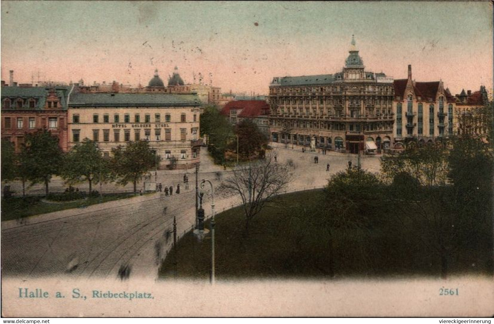 ! 1914 Ansichtskarte Aus Halle A.S., Riebeckplatz - Halle (Saale)