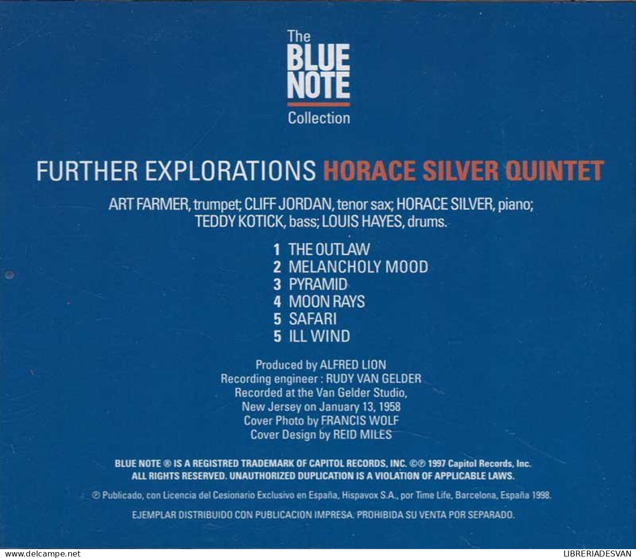 The Horace Silver Quintet - Further Explorations. CD - Jazz