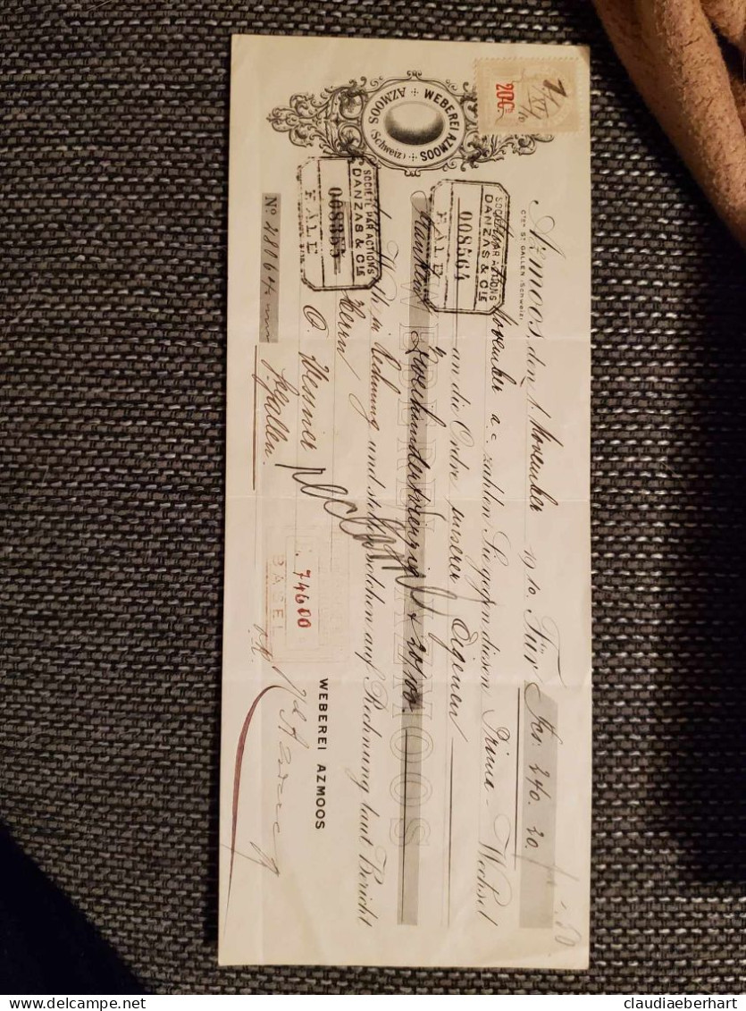 1910 St.Gallen - Cheques En Traveller's Cheques