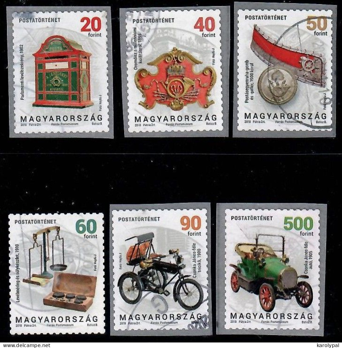 Hungary, 2018, Used, Postal History Mi. Nr.5966-71 - Usati