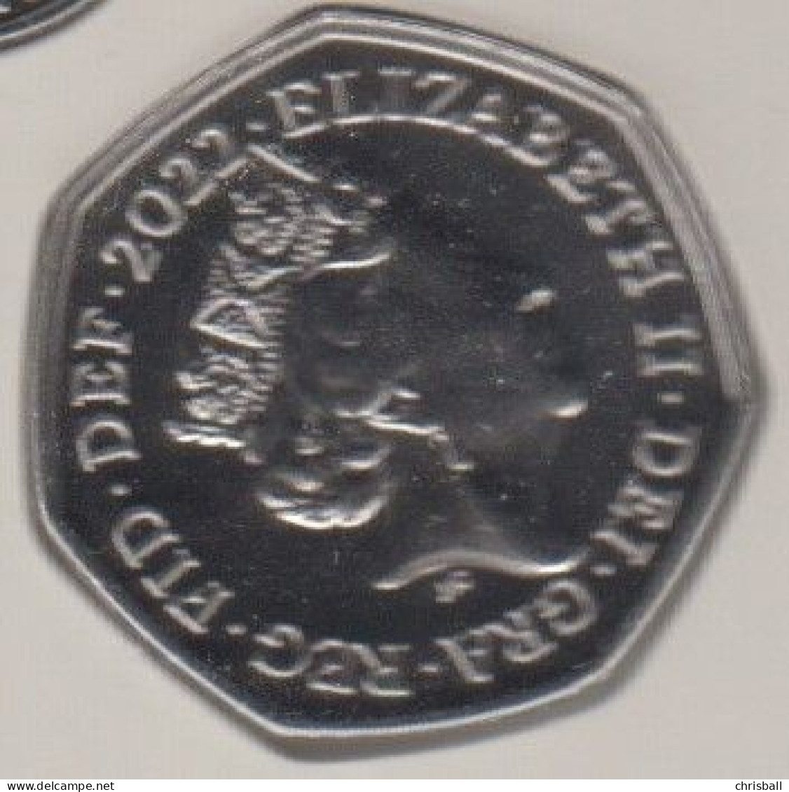 Great Britain UK 2022 50p Shield Coin, Bunc Coin - 50 Pence