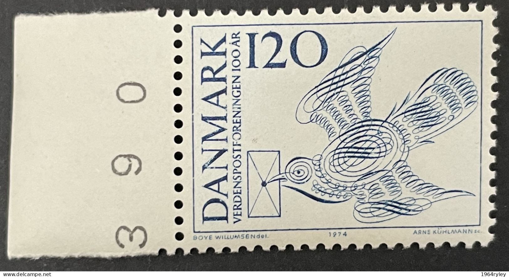 DENMARK - MNH** - 1974 Universal Postal Union Centenary  - # 579 - Nuevos