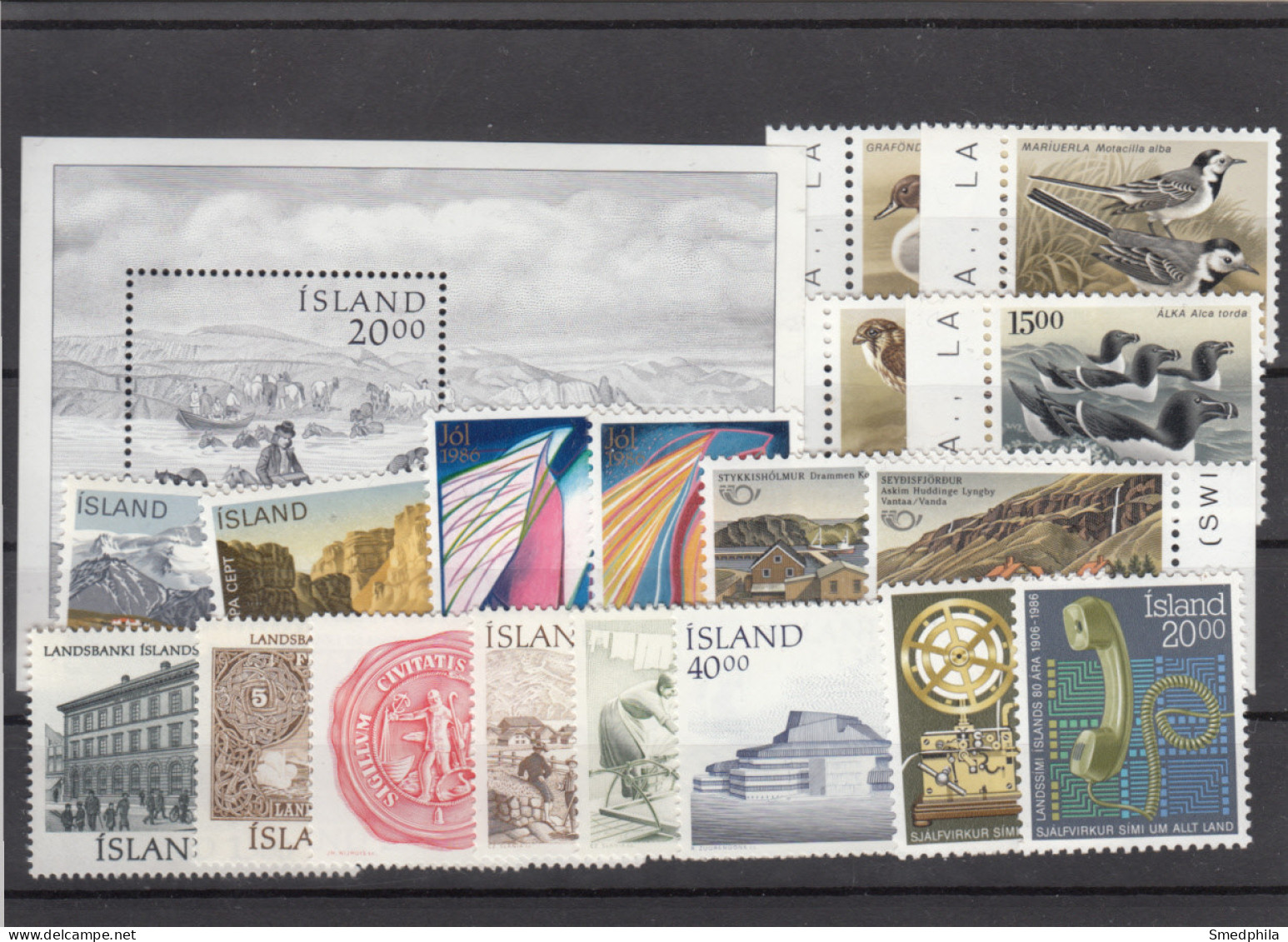 Iceland 1986 - Full Year MNH ** - Années Complètes