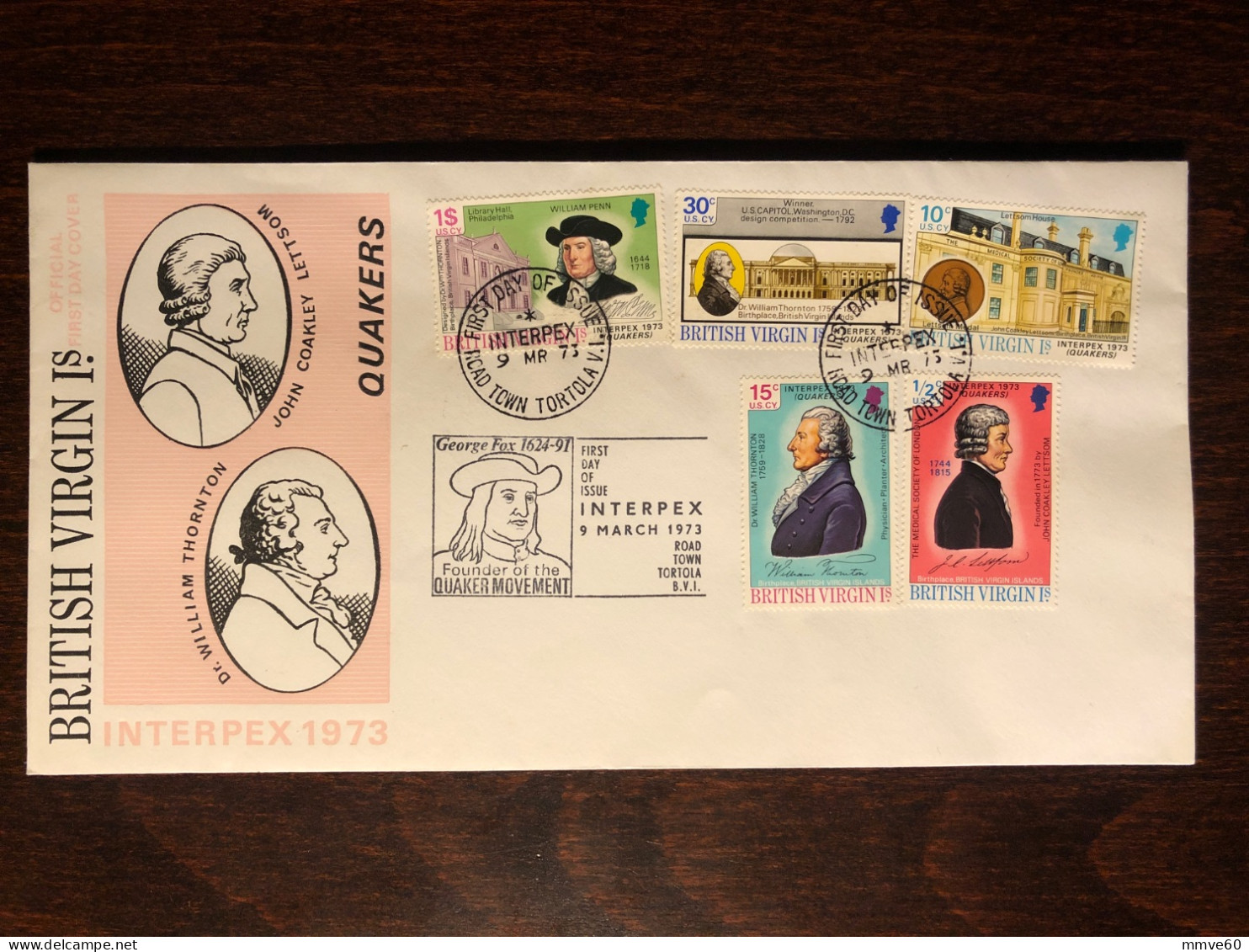 VIRGIN ISLANDS FDC COVER 1973 YEAR DOCTORS MEDICAL SOCIETY HEALTH MEDICINE STAMPS - Britse Maagdeneilanden