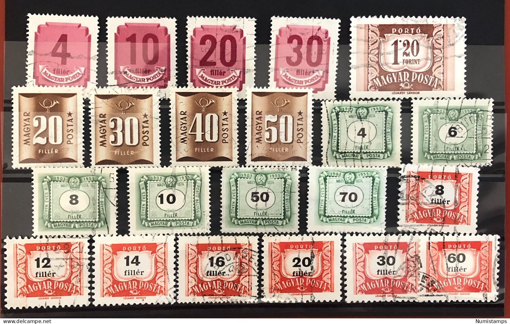 Hungary - Postage Due - From 1950 To 1965 - Portomarken