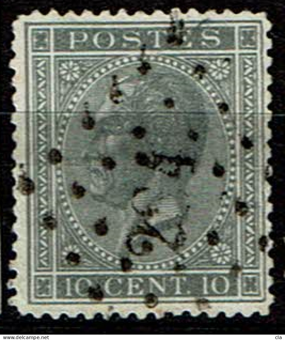 17  Obl  LP 284 Ottignies  + 12 - 1865-1866 Profile Left