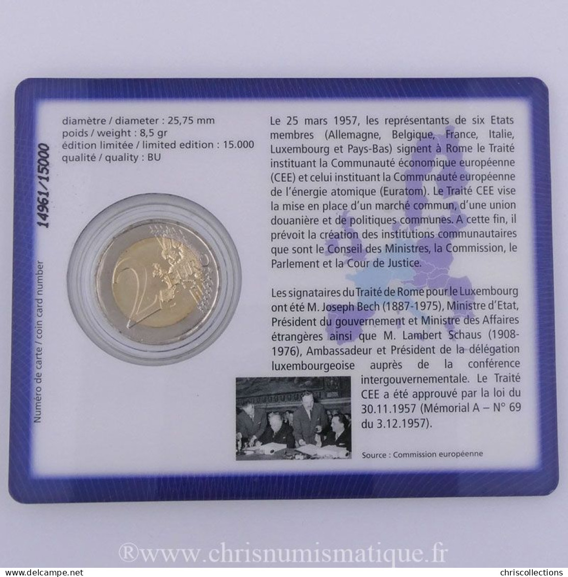 Euro, Luxembourg, 2 Euro 2007 BU  - Luxembourg