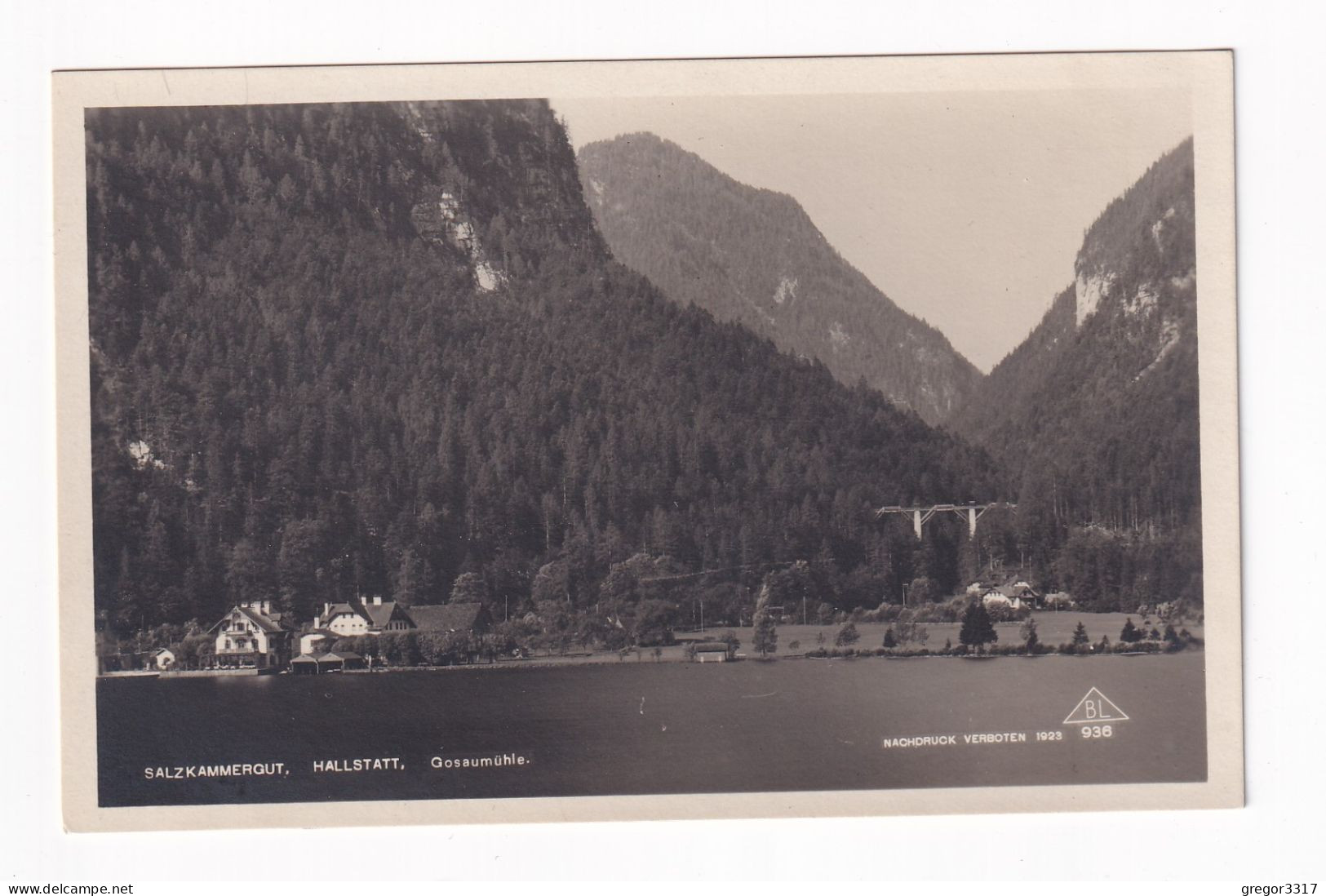 E5860) HALLSTATT -  Salzkammergut - GOSAUMÜHLE - FOTO AK ALT ! 1926 - Hallstatt