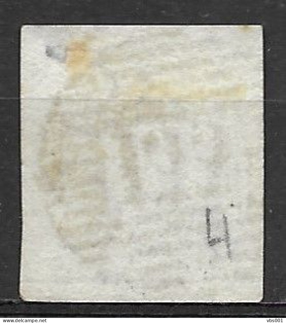 OBP4A Met 4 Mooie Randen En Met Balkstempel P133 Ypres  (zie Scans) - 1849-1850 Medallions (3/5)