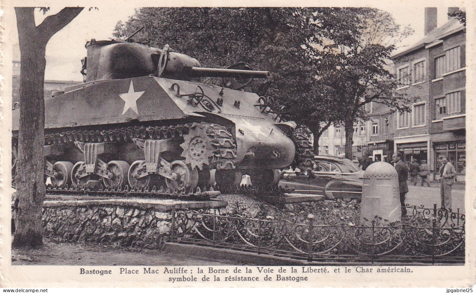 LAP Bastogne Place Lac Auliffel A Borne De La Voie De Liberte - Bastogne