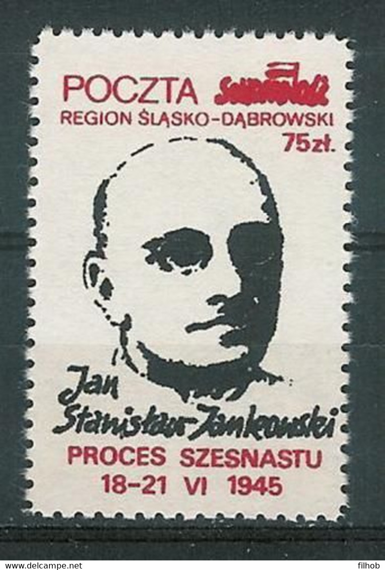 Poland SOLIDARITY (S621): Process Of Sixteen Jan Stanislaw Jankowski - Vignette Solidarnosc