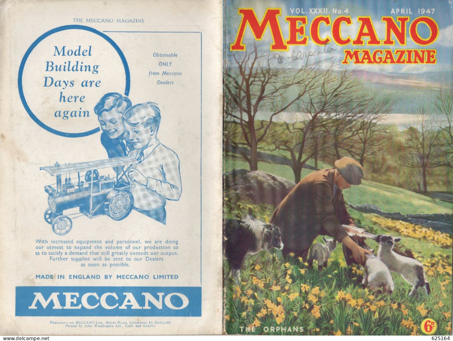 Magazine MECCANO MAGAZINE 1947 April Vol.XXXII No.4 - Inglés