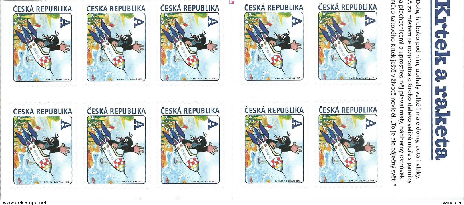 **booklet 766 A,b,c Czech Republic Mole On The Rocket 2017 1st, 2nd And 3rd Edition - Neufs