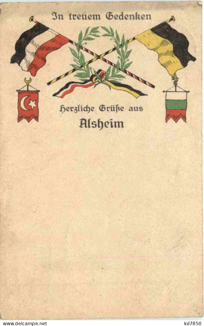 Grüsse Aus Alsheim - WW1 - Alzey