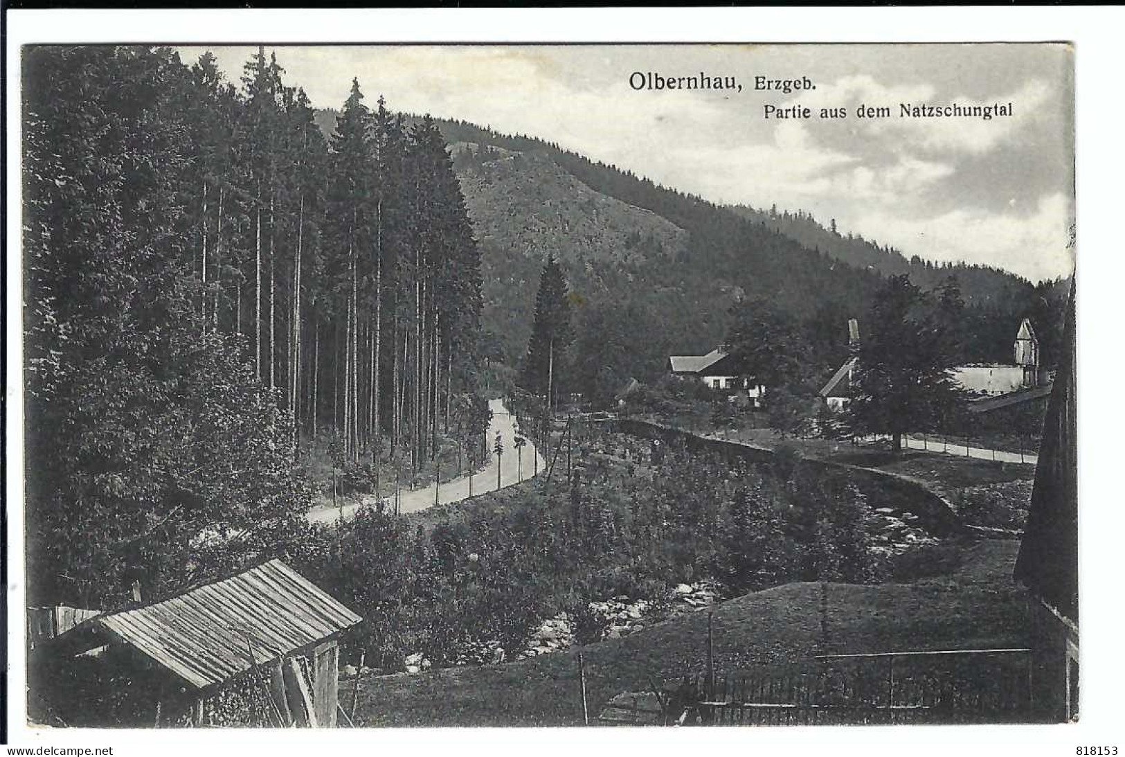 Olbernhau , Erzgeb.  Partie Aus Dem Natzschungtal   1928 - Olbernhau