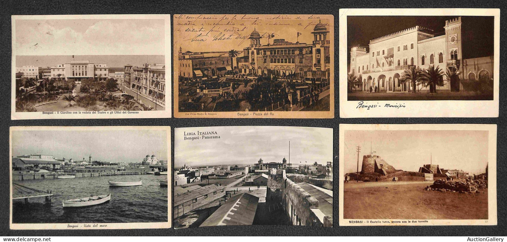 Colonie - Libia - Bengasi - 23 Cartoline Diverse (16 Usate) - Interessante Insieme - Da Esaminare - Sonstige & Ohne Zuordnung