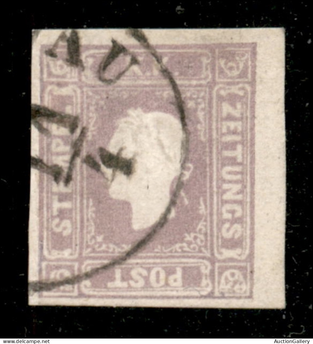 EUROPA - AUSTRIA - 1858 - 1,05 Kreuzer (17) Usato - Cert. Diena - Otros & Sin Clasificación