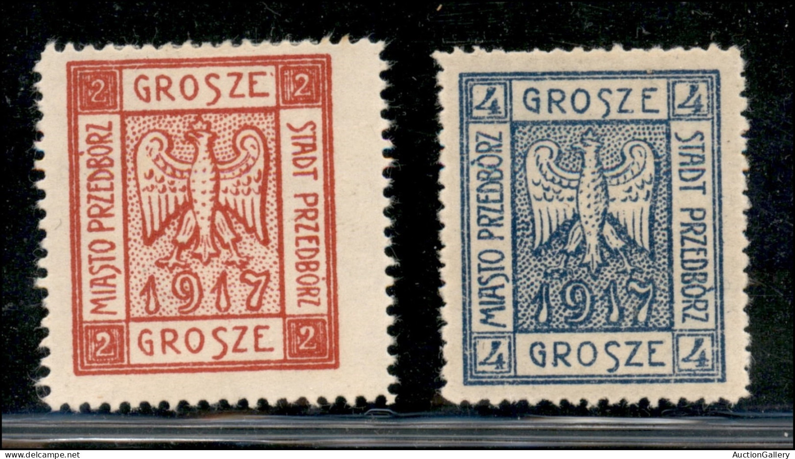 EUROPA - POLONIA - Przedborz - 1917 - Stemma (1/2A) - Serie Completa - Gomma Originale - Altri & Non Classificati