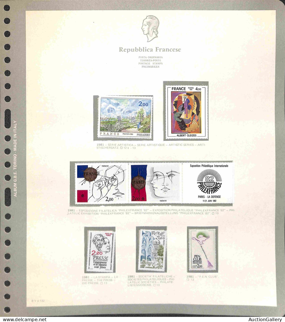 Lotti E Collezioni - Europa E Oltremare - FRANCIA - 1960/1985 - Collezione Completa Di Valori Di Posta Ordinaria + Aerea - Other & Unclassified