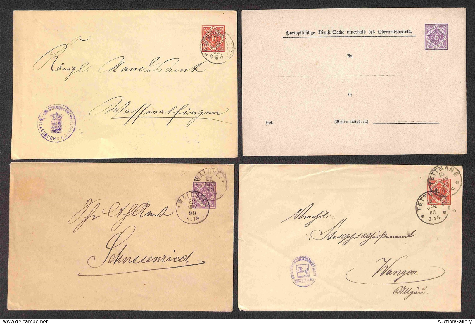 Lotti E Collezioni - Europa E Oltremare - GERMANIA/WURTTEMBERG - 1874/1910 - Insieme Di 20 Interi Postali Di Cui 13 Bust - Other & Unclassified