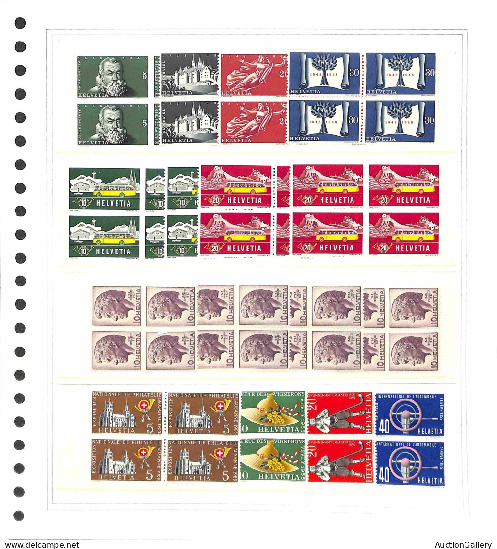 Lotti E Collezioni - Europa E Oltremare - SVIZZERA - 1938/1981 - Piccola Collezione Di Alcuni Valori E Serie Complete De - Autres & Non Classés