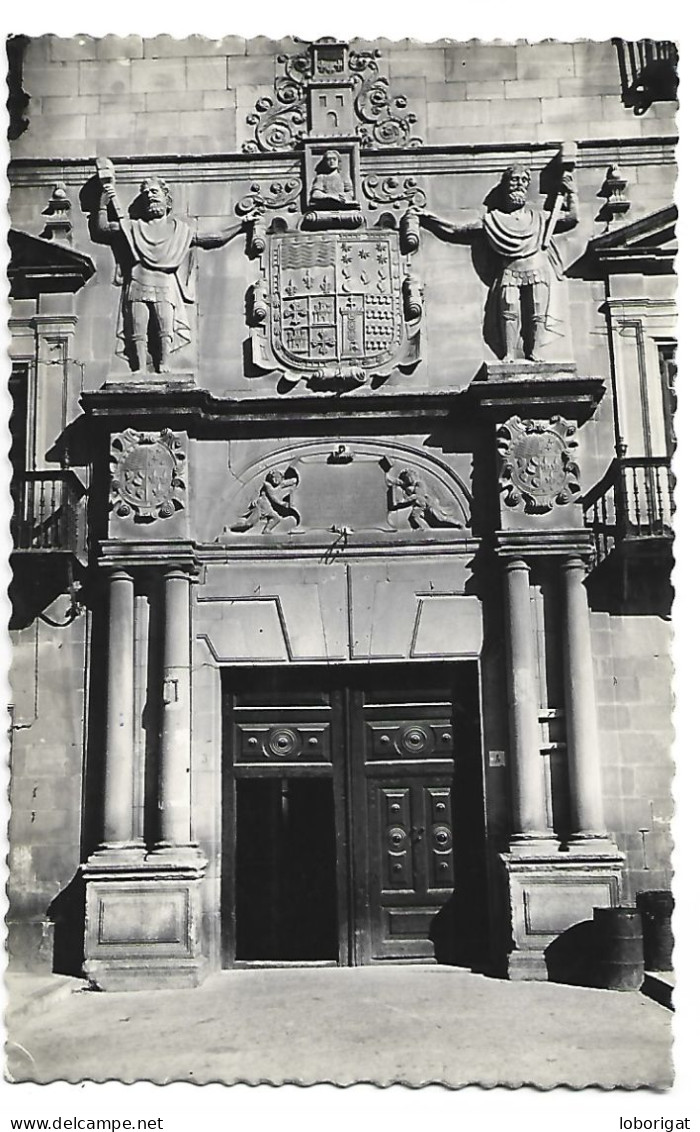 PUERTA PRINCIPAL PALACIO CONDES DE GOMARA / PALACE CHIEF DOOR THE CONDES DE GOMARA,.-  SORIA.- ( ESPAÑA). - Soria