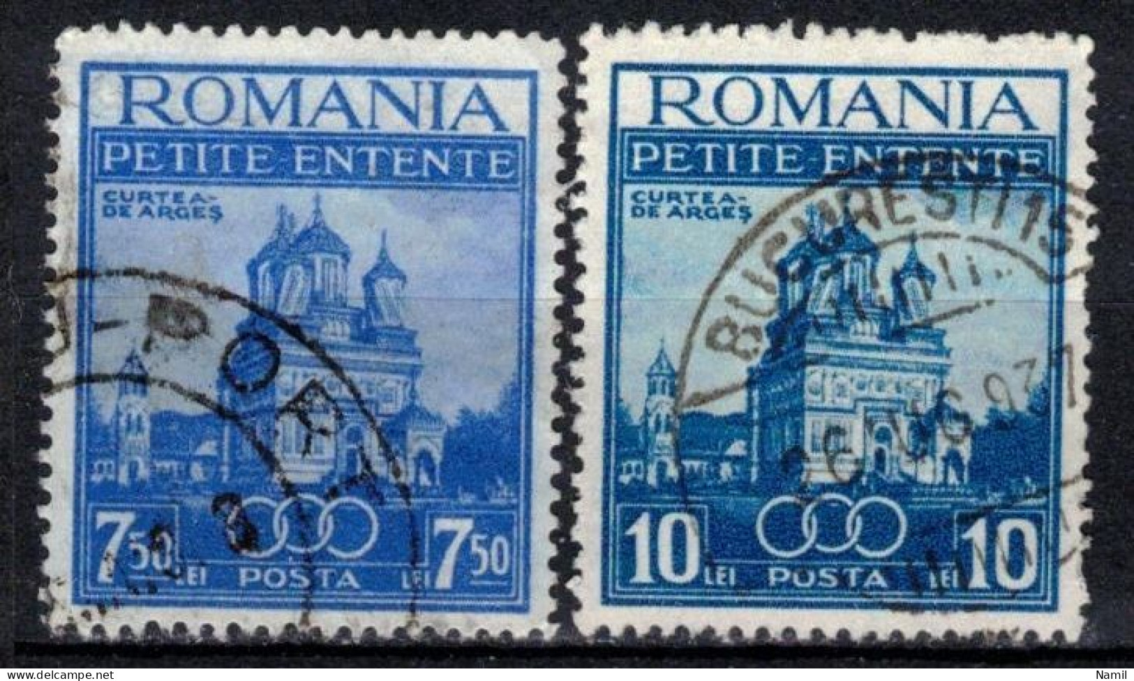 Roumanie 1937 Mi 536-7 (Yv 523-4), Obliteré - Autres & Non Classés