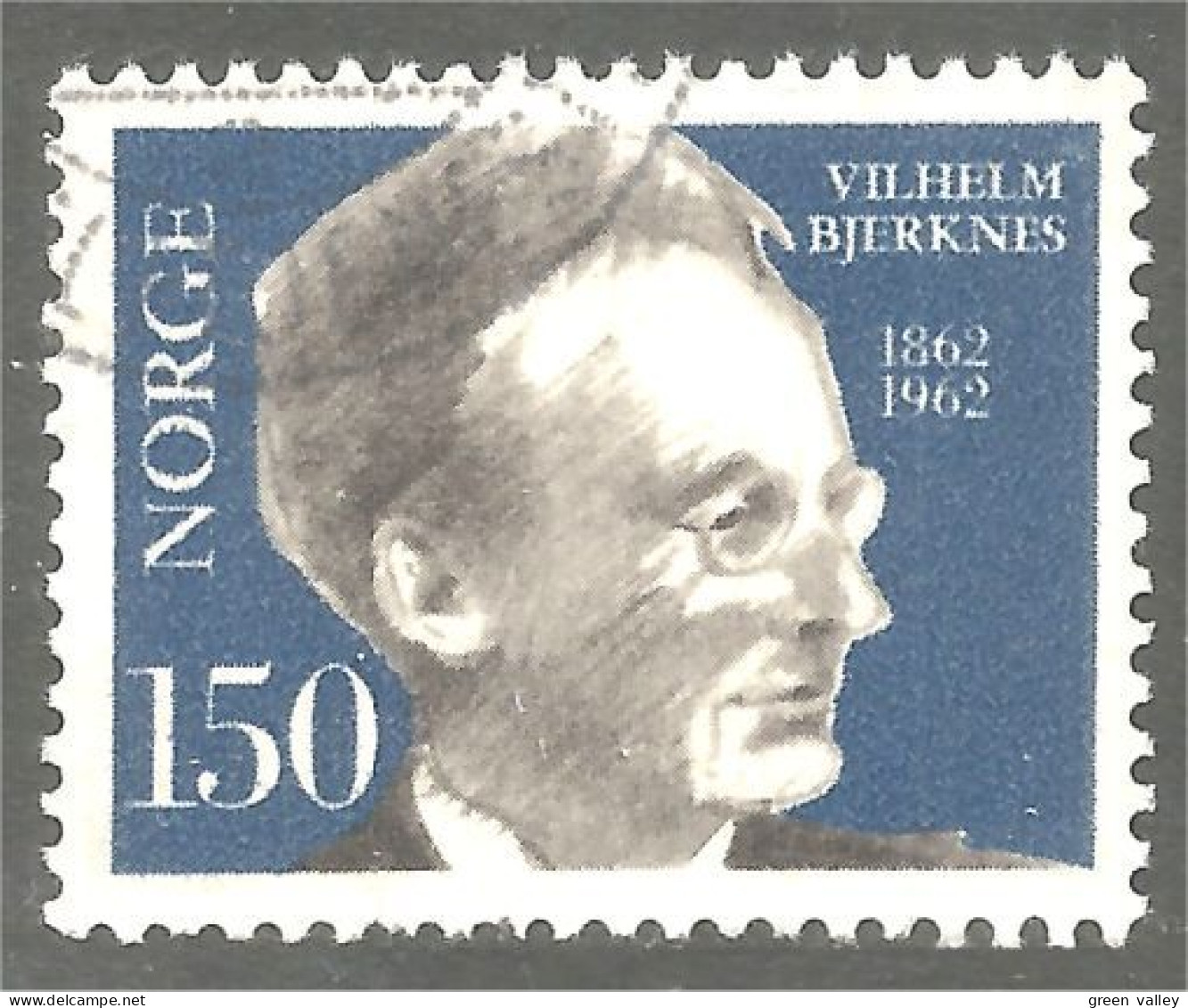 690 Norway 1962 Vilhelm Bjerknes Physicist Mathematician Mathématicien Physicien (NOR-388) - Physique