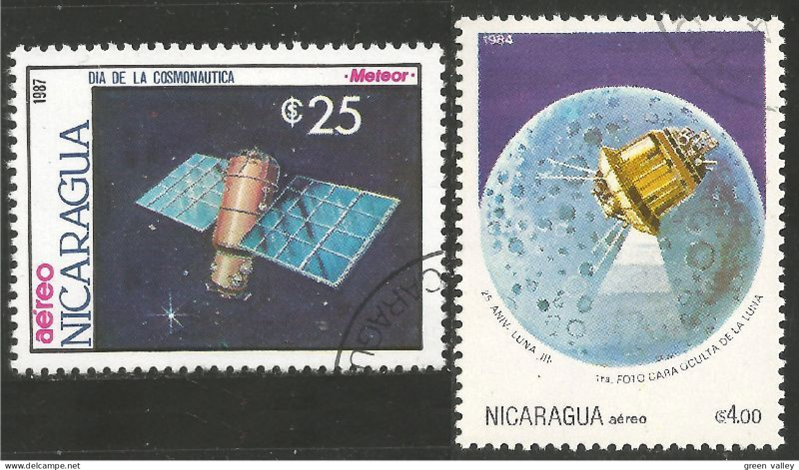 684 Nicaragua Satellite Communications Space Espace (NIC-449) - América Del Norte