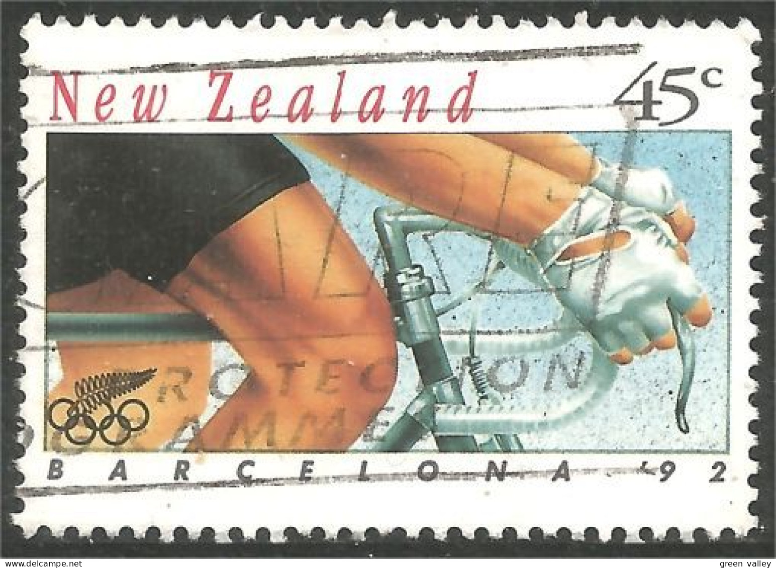 706 New Zealand Olympics Barcelona Cycling Bicycle Race Fahrrad Bicyclette Vélo Cyclisme (NZ-155a) - Gebruikt