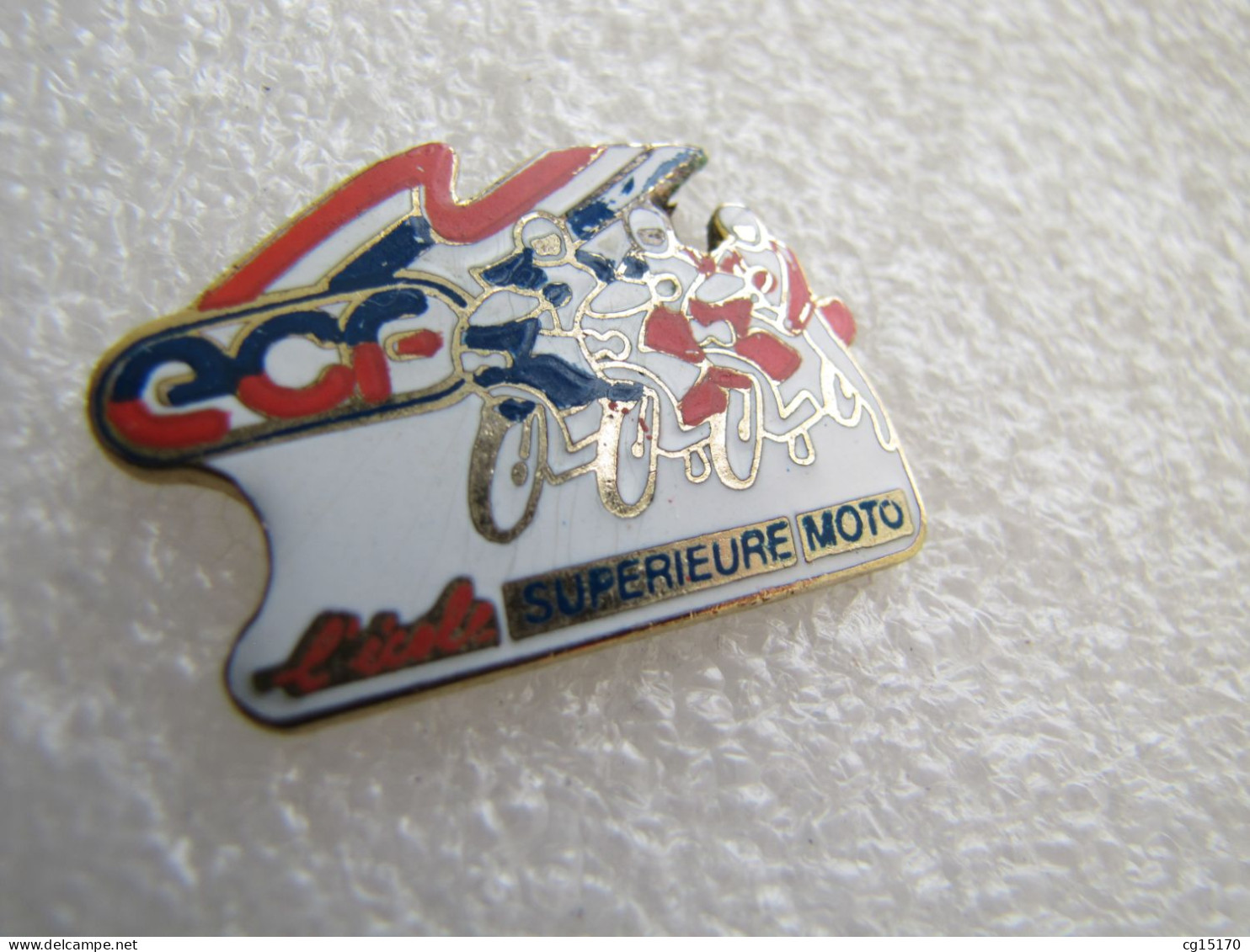 PIN'S    E C F   ECOLE SUPERIEUR MOTO   Email Grand Feu - Motorbikes