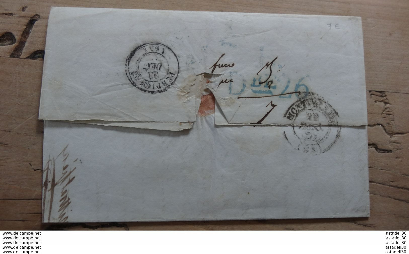 Lettre De SAINT REMY, FRANCIA,  Pour BARCELONA  - 1847  .......... E-8a - ...-1850 Voorfilatelie