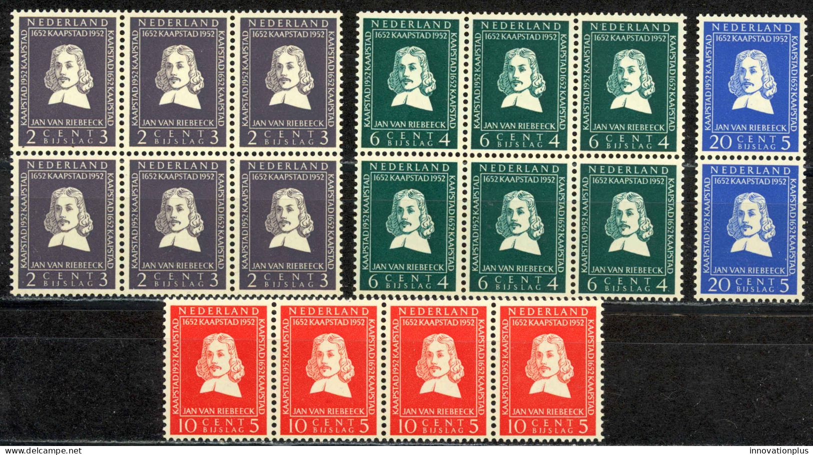 Netherlands Sc# B234-B237 Assorted MNH Lot/18 1952 Jan Van Riebeeck - Unused Stamps