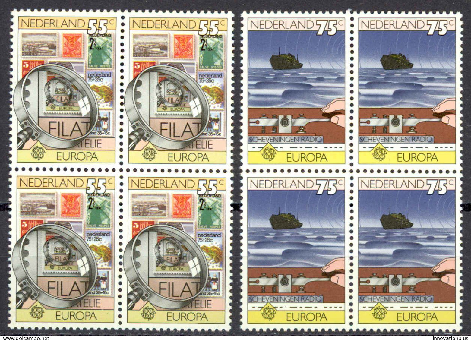 Netherlands Sc# 587-588 MNH Block/4 1979 Europa - Unused Stamps