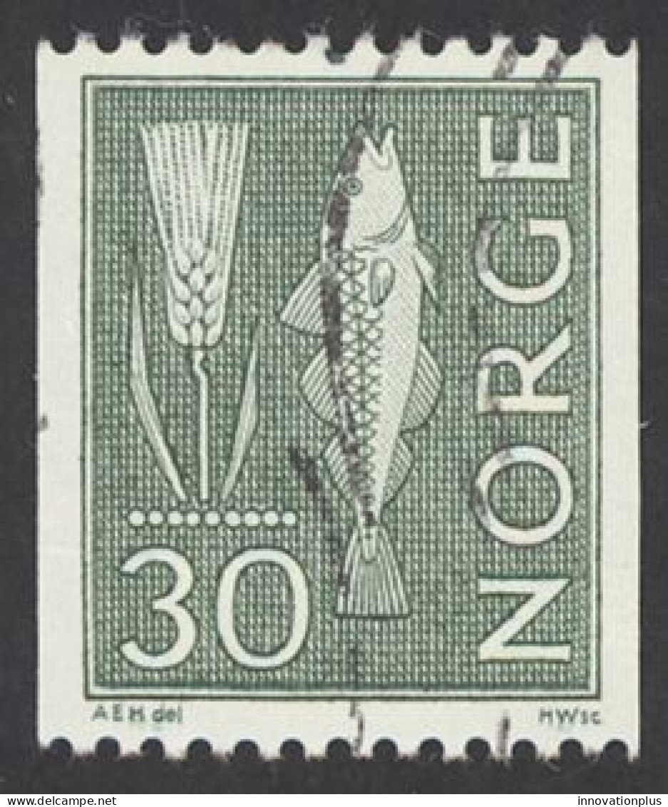 Norway Sc# 421 Used 1963 30o Rye & Fish - Used Stamps