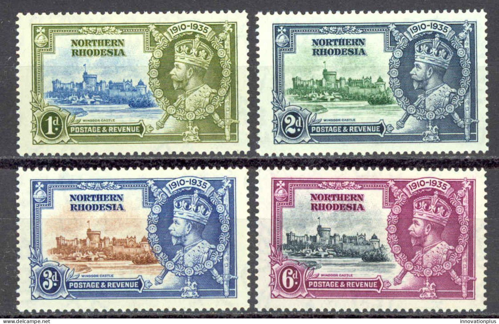 Northern Rhodesia Sc# 18-21 MH 1935 Silver Jubilee Issue - Rhodesia Del Nord (...-1963)