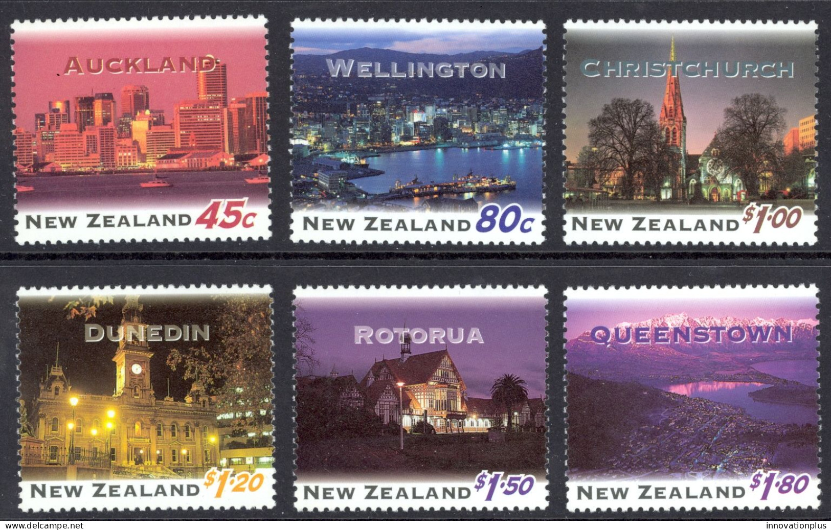 New Zealand Sc# 1249-1254 MNH 1995 Night Views - Unused Stamps