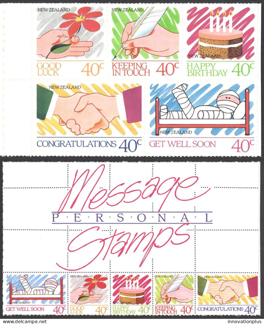 New Zealand Sc# 902a MNH Complete Booklet 1988 Greetings - Carnets