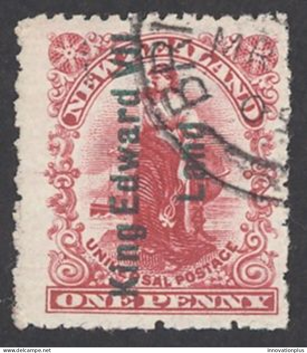 New Zealand Sc# 121A Used 1908 1p King Edward VII Land Overprint - Gebruikt