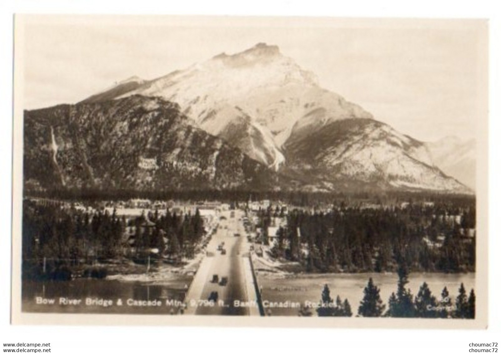 (Canada) Alberta 030, Banff, The Cost Publishing Co, Bow River & Cascade Mtn - Banff
