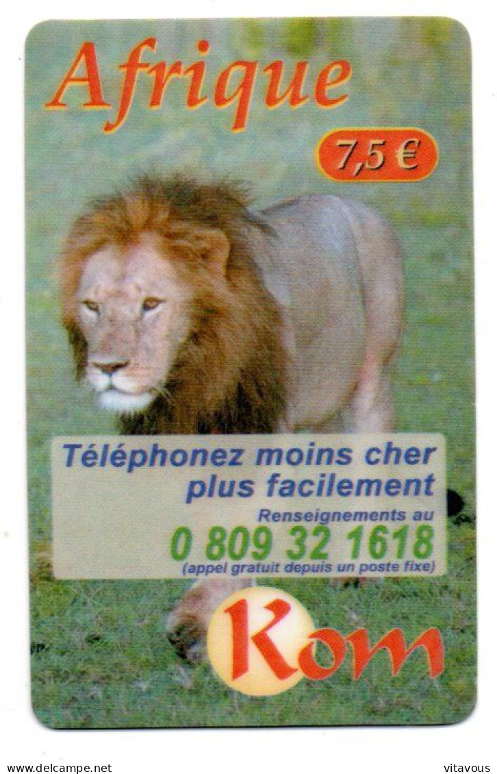 Lion Afrique GSM  Carte Prépayée France Card  (K 96) - Prepaid: Mobicartes