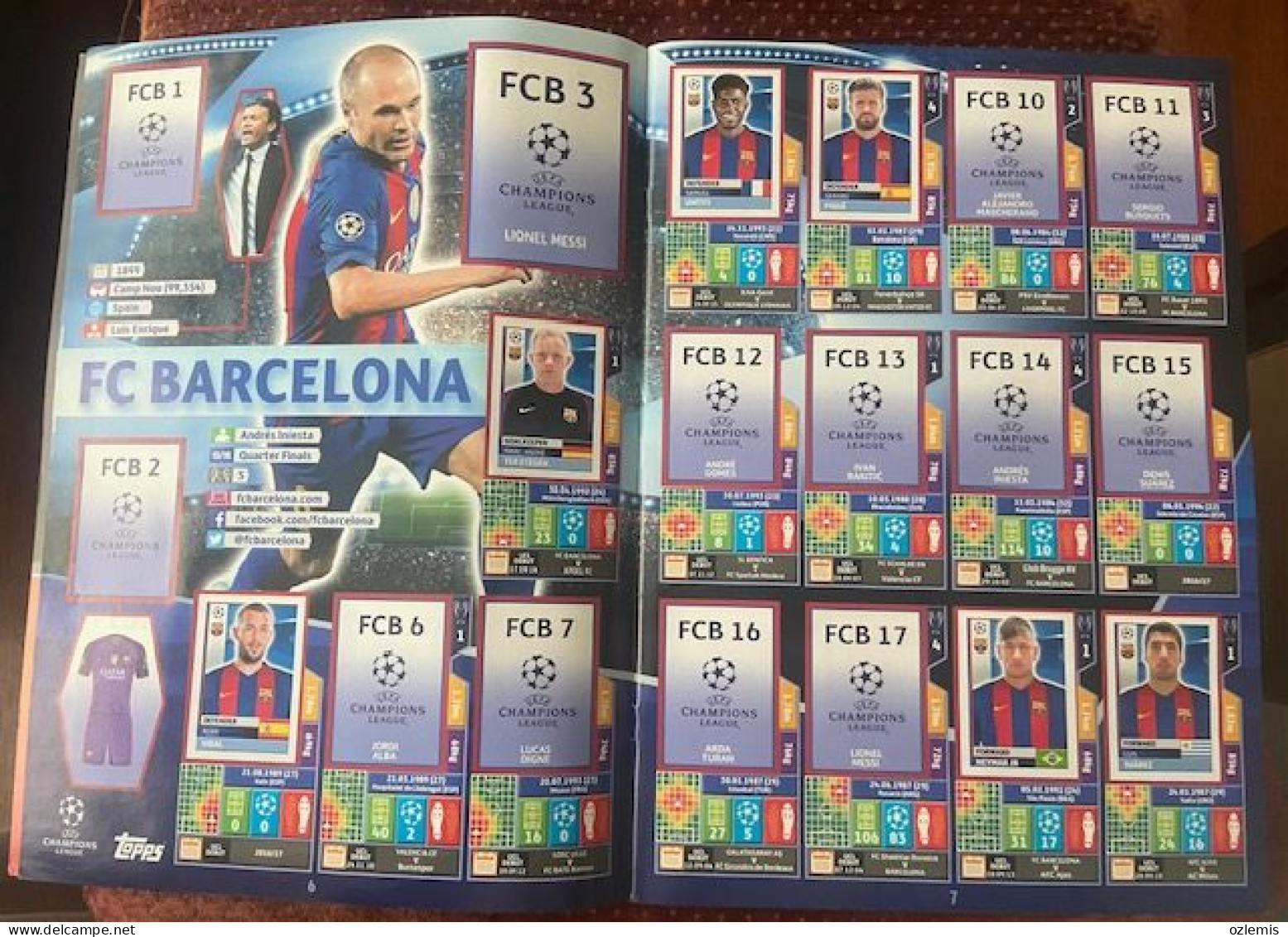 2016/17, TOPPS ,CHAMPIONS LEAGUE ,STICKER -ALBUM - Autres & Non Classés