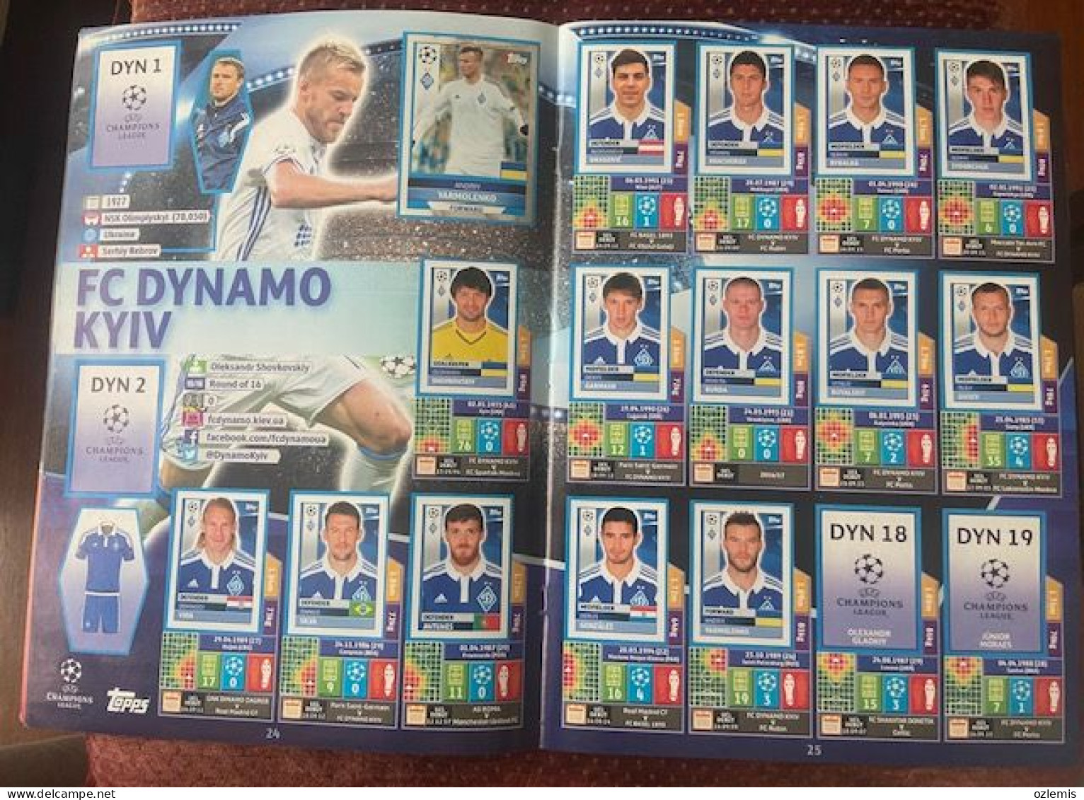 2016/17, TOPPS ,CHAMPIONS LEAGUE ,STICKER -ALBUM