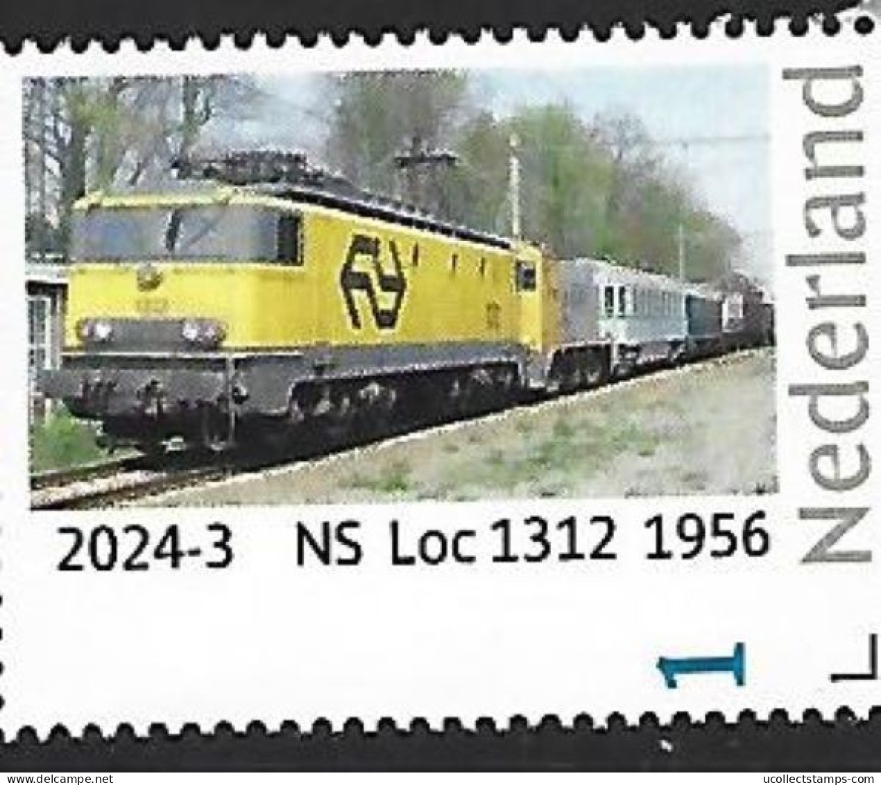 Nederland 2024-3  Trein - Train: NS Loc 1312   1956  Postfris/mnh/sans Charniere - Neufs